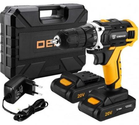 Аккумуляторная дрель DEKO 20B DKCD20FU-Li SET3
