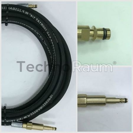 Шланг высокого давления резиновый DN6 двухоплеточный для Karcher 20 м штуцер NEW - штуцер NEWпов